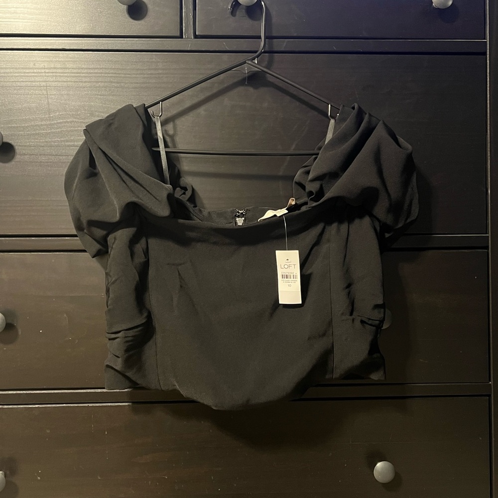 Black Off-Shoulder Top